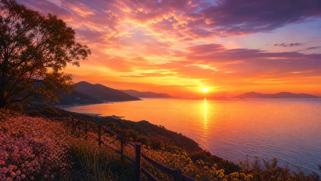 唯美风景壁纸夕阳